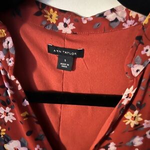 Ann Taylor Red Floral dress